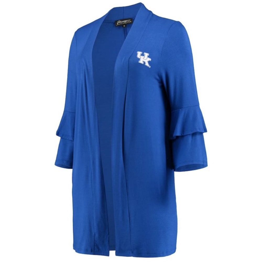 Gameday Couture Kentucky Wildcats Royal Blue Open-Front Half Sleeve Cardigan S